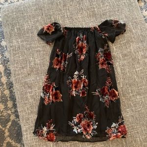 Xhilaration off the shoulder floral dress